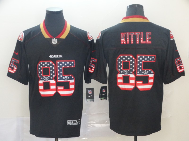 Men's San Francisco 49ers George Kittle #85 Black Jersey